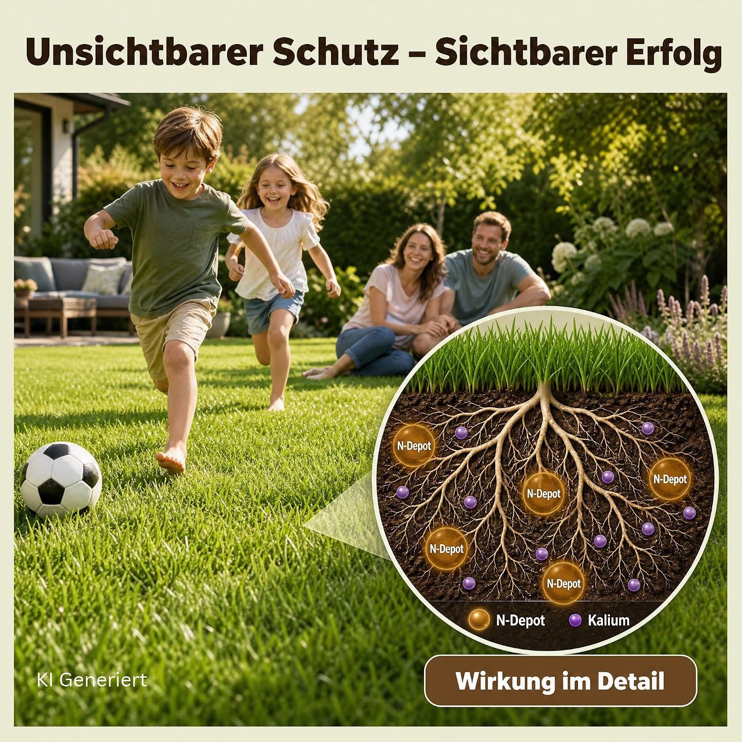 GartenAZ Rasendünger GartenAZ Organischer Herbstrasendünger, Organisch, Organischer Herbstrasendünger für einen winterfesten Rasen – Bild 4 von 5