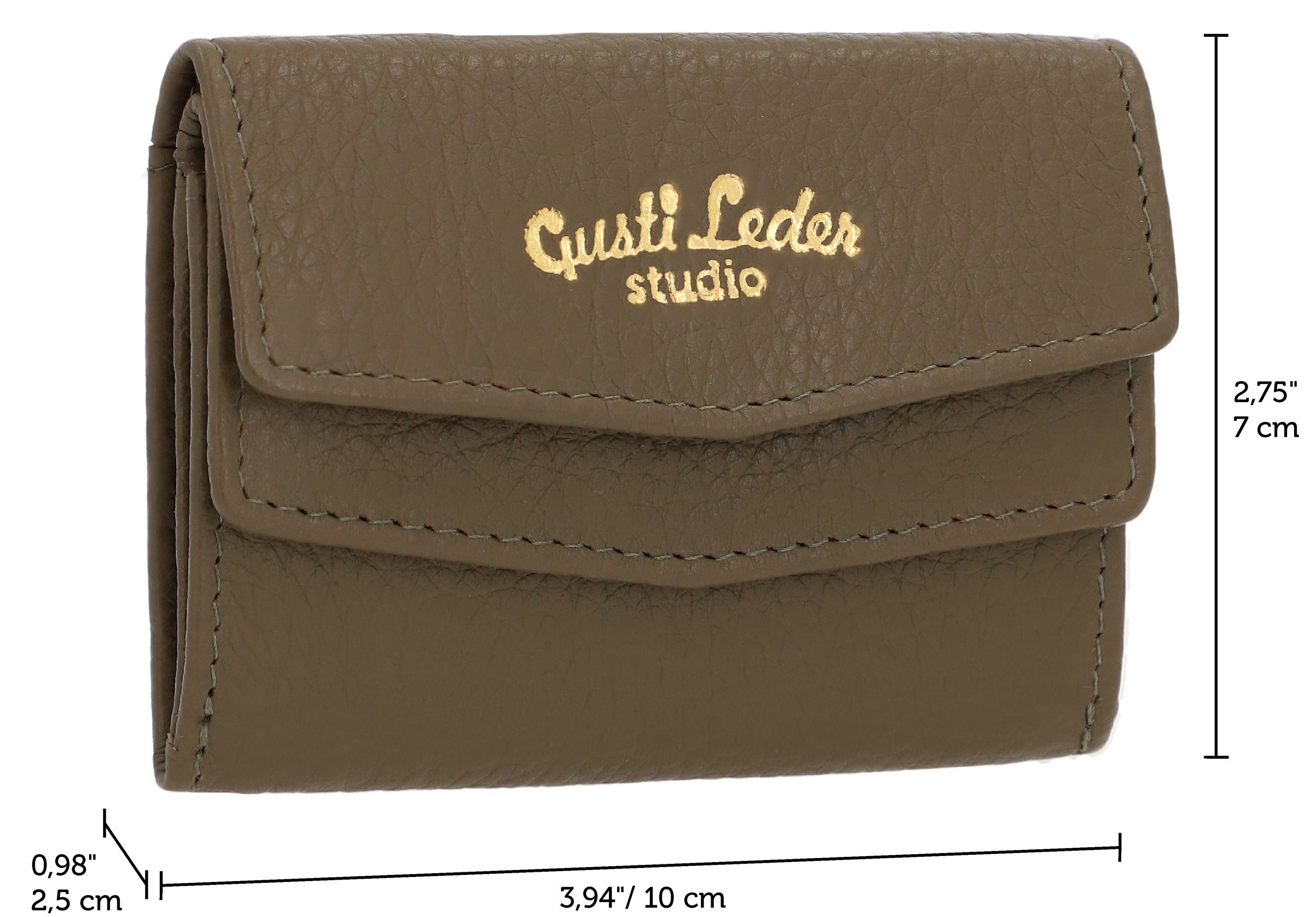 Gusti Leder Geldbörse Gusti Leder Portemonnaie Adelmo (1-tlg)