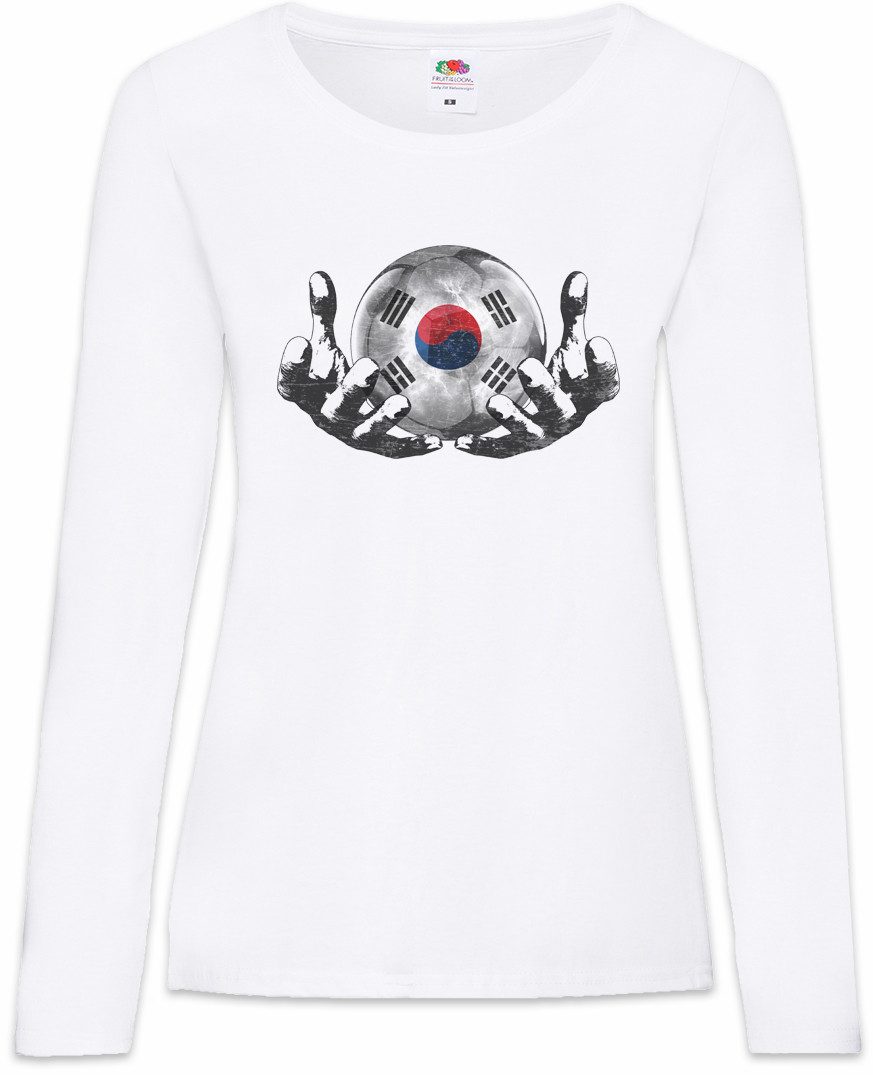 Langarmshirt South Korea Football Magic Ball Damen Langarmshirt Südkorea