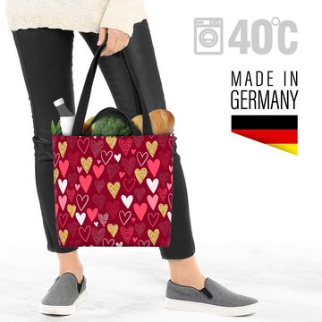 VOID Henkeltasche (1-tlg), Herzen Liebe Valentinstag Geschenk Muttertag Valentin Valentistag Ges