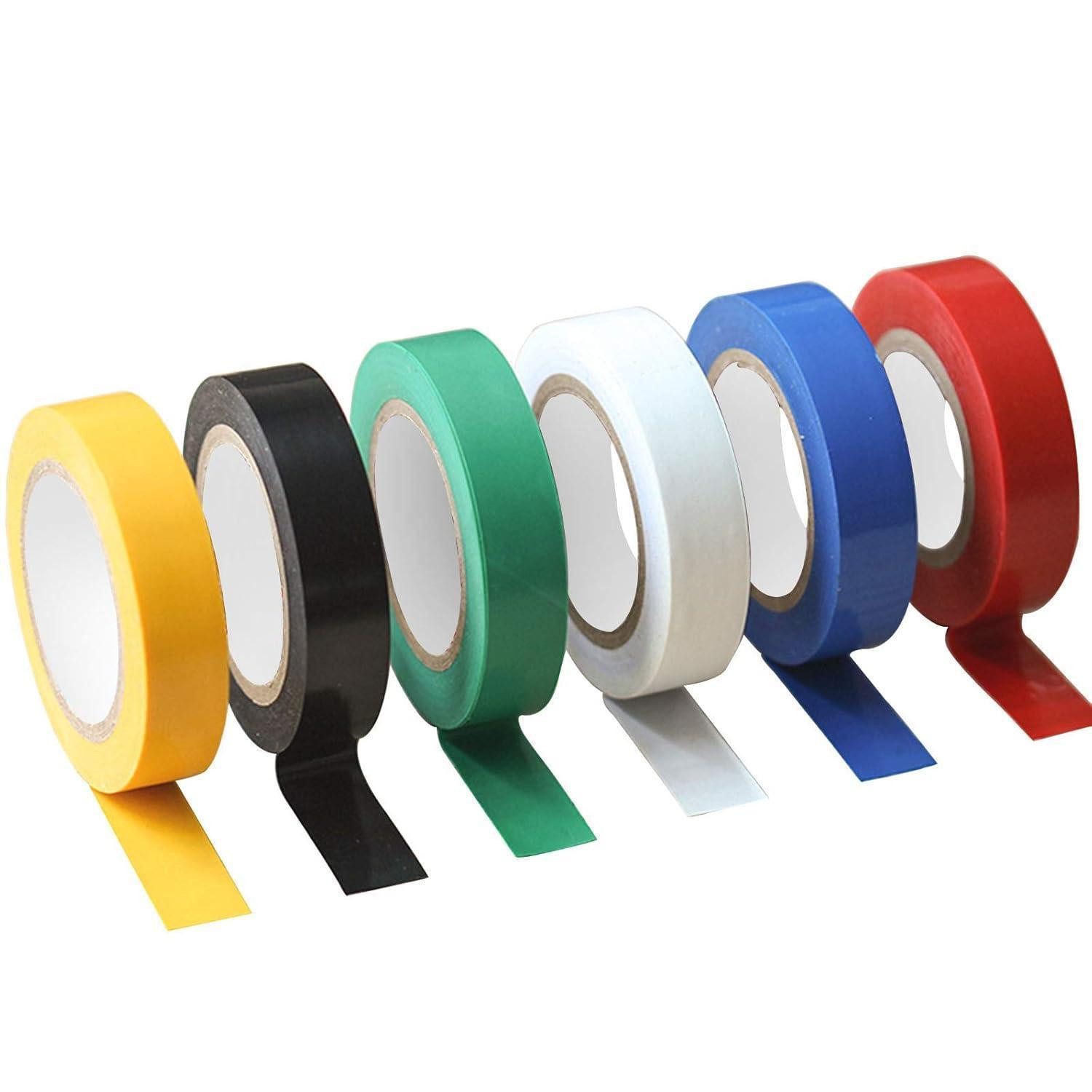 Fahrradständer Isolierband Set 6 Stück 16mm x 15m bunt Universal Dichtband