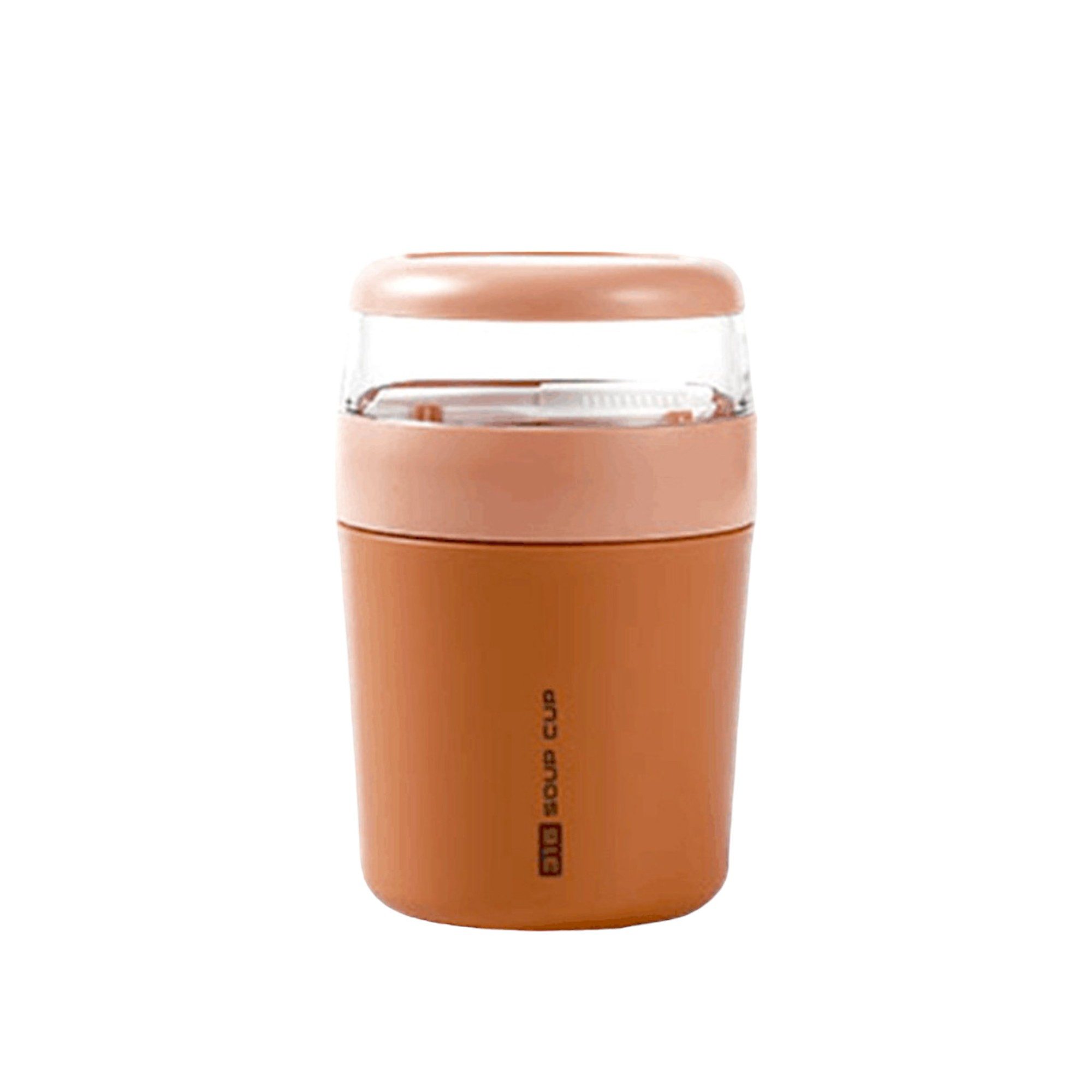 ROY Müslibox Müslibecher To-Go, Doppelwandiger Joghurtbecher, Frühstücksbecher für Kinder, Auslaufsicher, Tragbar, (500ml Isolierter Edelstahlbecher - Soup Cup, Ideal für Müsli), Joghurt, und Snacks