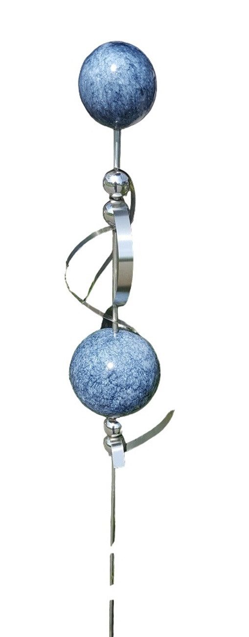 Jürgen Bocker - Gartenambiente Gartenstecker Venus blau Edelstahl 150 cm Gartendekoration Beetstecker Gartenstecker