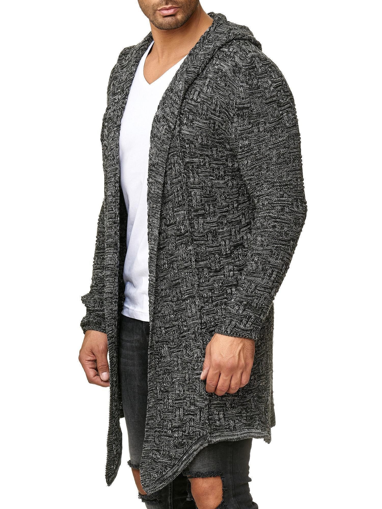 RedBridge Cardigan mit Kapuze Langer Cardigan im Grobstrick-Design mit Kapu günstig online kaufen