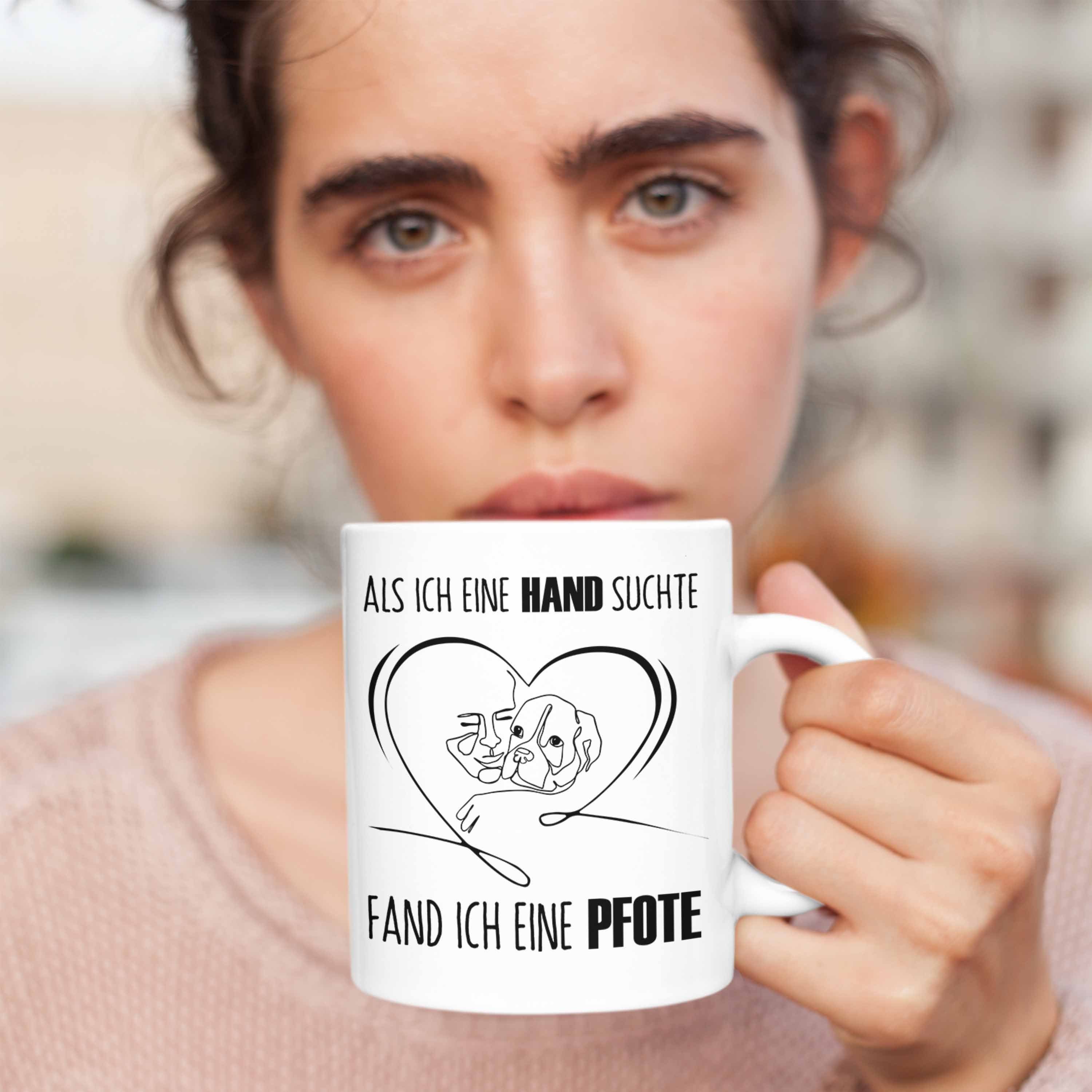 Weiss Liebhaber Hand Spruch Suchte Tasse Tasse Eine Geschenk Trendation Ich Hunde I Als Fand