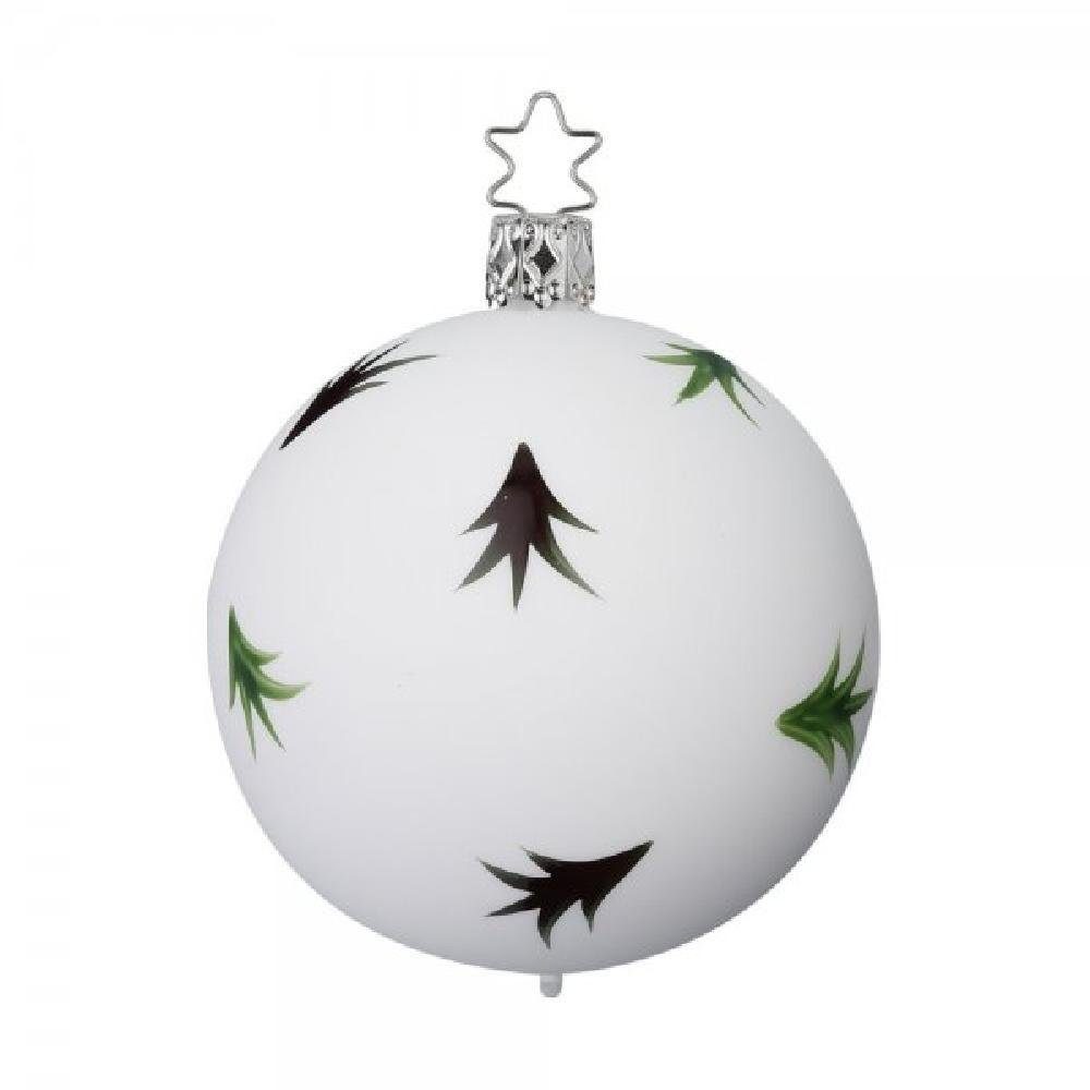 INGEGLAS® Christbaumschmuck Ilex Porzellanweiß