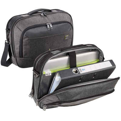 Hama Laptoptasche Notebook-Tasche Frankfurt Laptop-Sleeve Case, Business Hülle Tablet-Fach A4-Ordner Organizer Zubehör Schultergurt