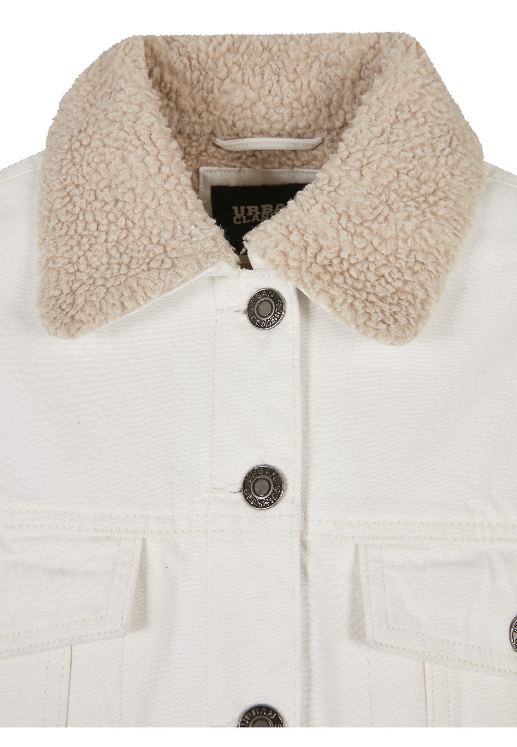URBAN CLASSICS Jeansjacke Urban Classics Damen Ladies Oversized Sherpa Denim Jacket (1-St)