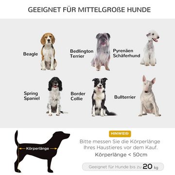 PawHut Tierbett Hundebett Outdoor Katzenbett Haustierbett Schlafplatz Stahl, 600D Oxford-Gewebe, Belastbarkeit bis 20 kg