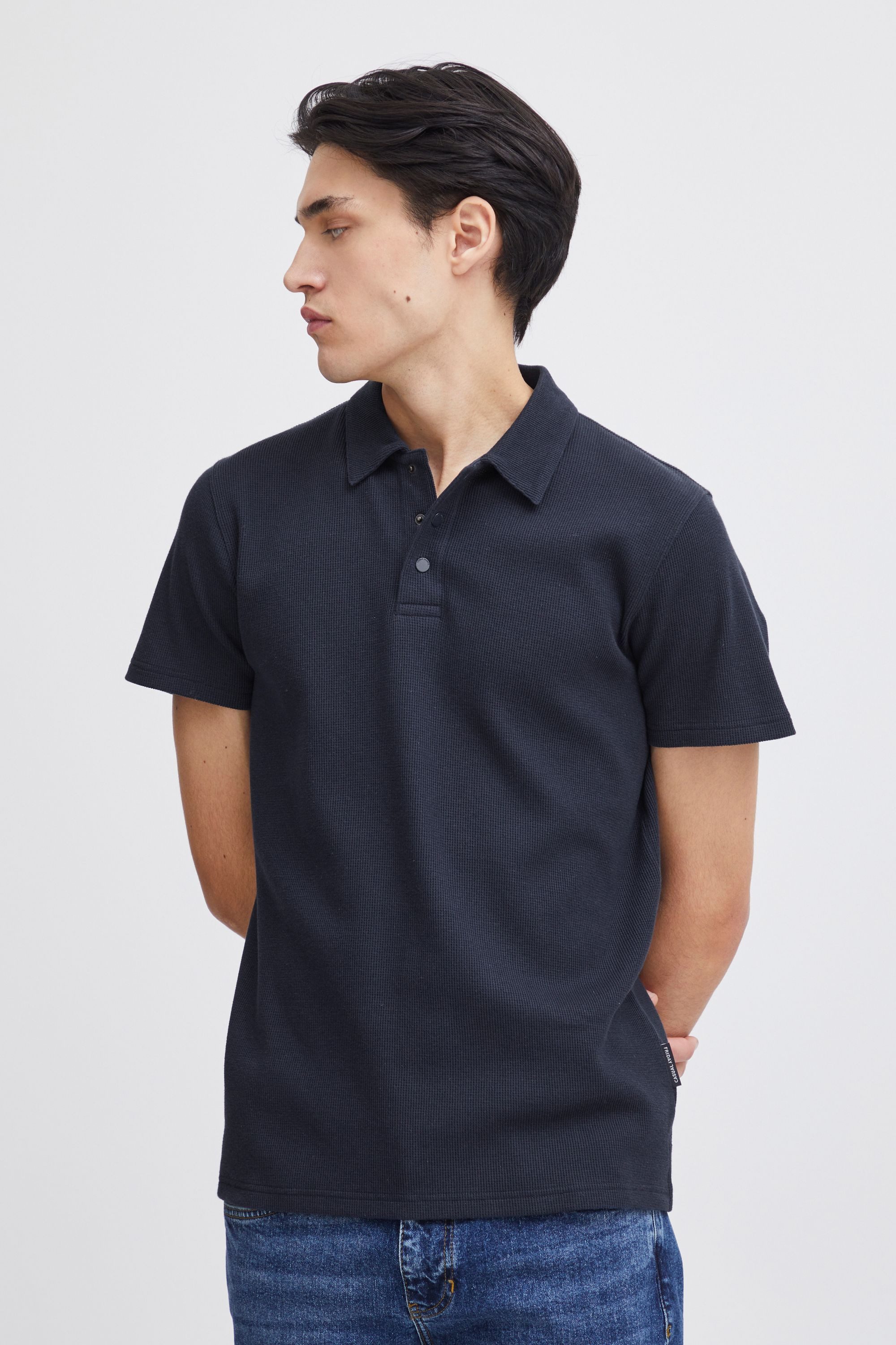 Casual Friday Poloshirt CFTristan 0146 waffle polo shirt Modernes Poloshirt mit Knopfleiste