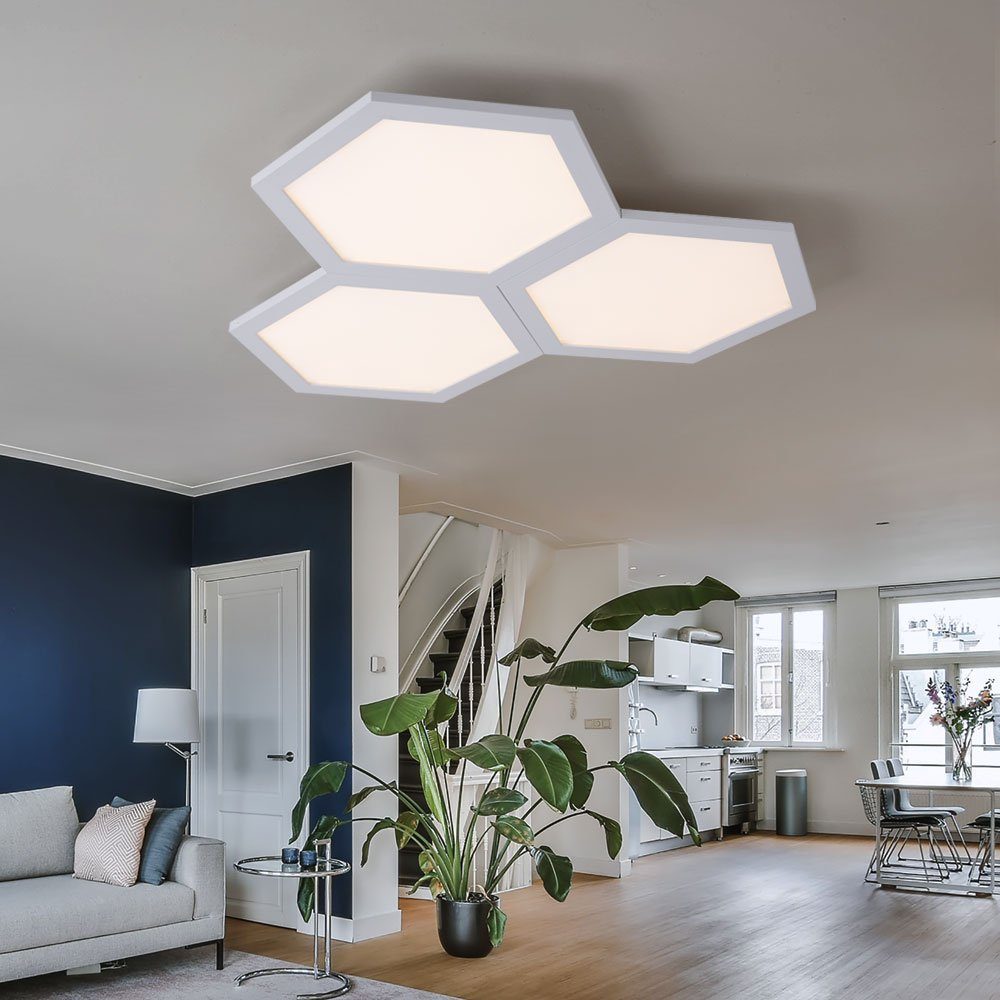 GLOBO LIGHTING LED Deckenleuchte, LED-Leuchtmittel fest verbaut, Warmweiß, günstig online kaufen