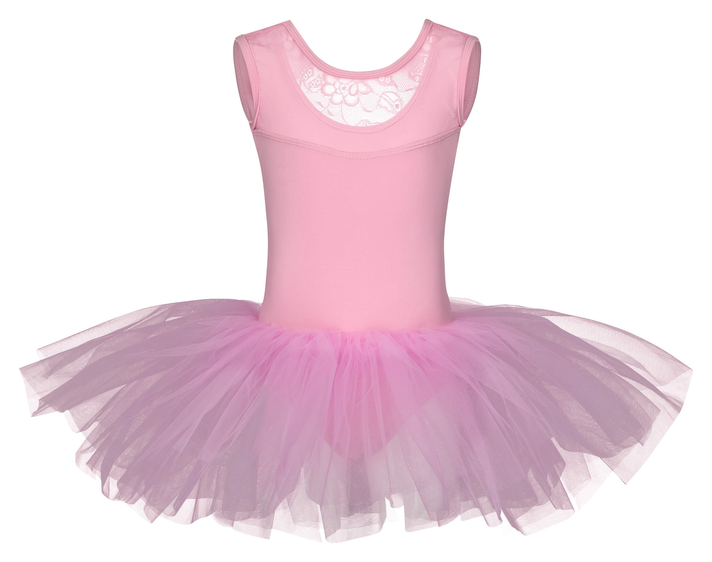 tanzmuster Tüllkleid »Ballett Tutu mit Spitzeneinsatz« Ballettkleid aus  weicher Baumwolle mit langem Tüllrock, für Mädchen online kaufen | OTTO