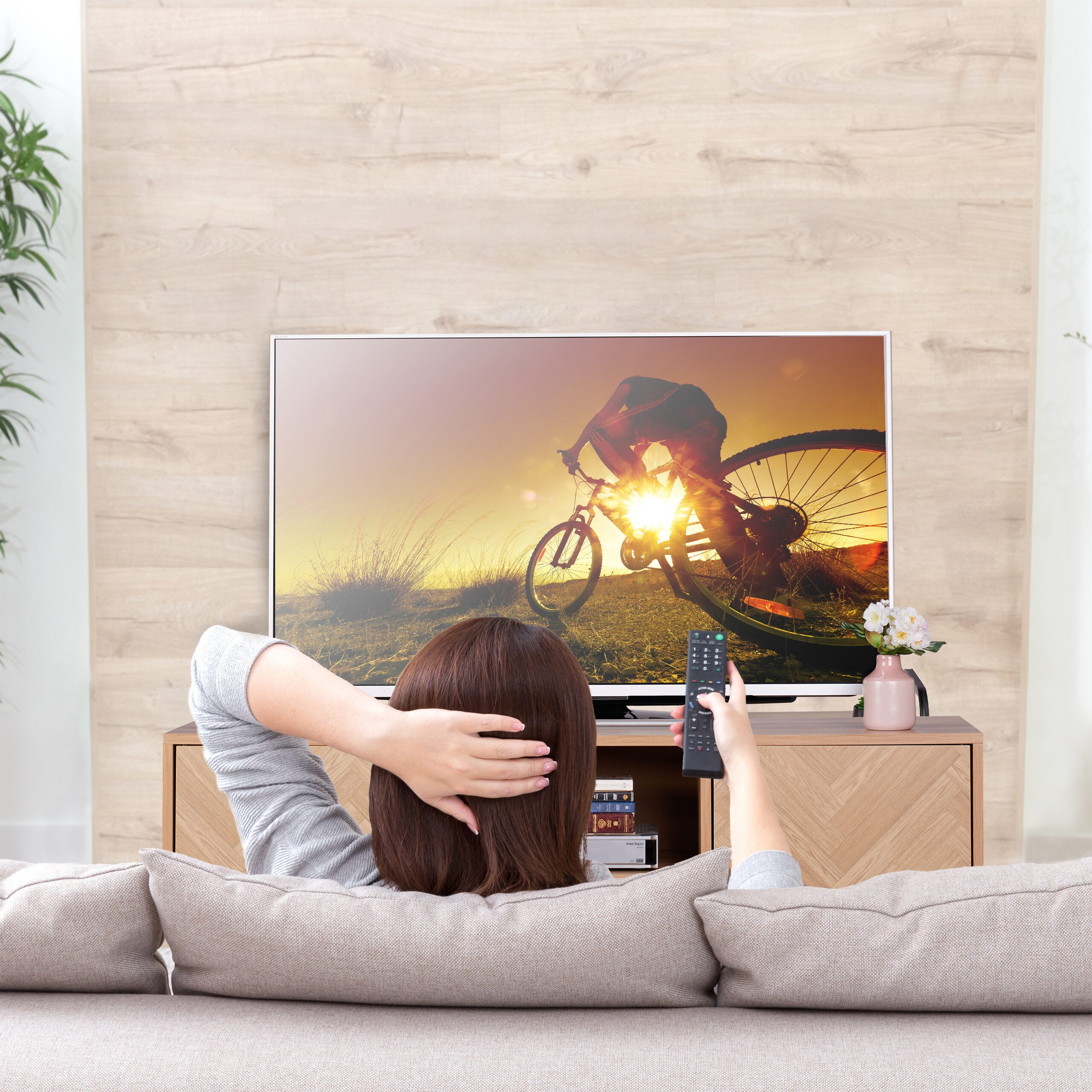 relaxdays TV-Board TV Lowboard Retro-Design