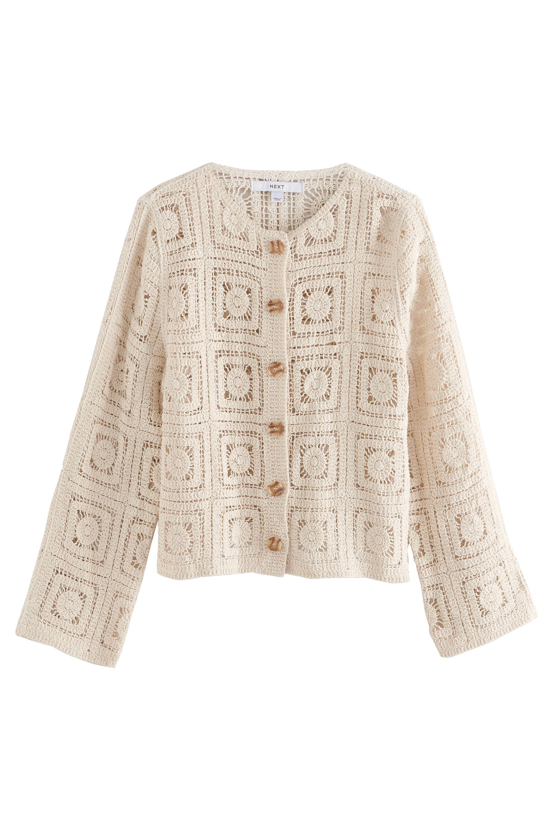 Next Strickjacke Elegante Häkeljacke zum Knöpfen günstig online kaufen