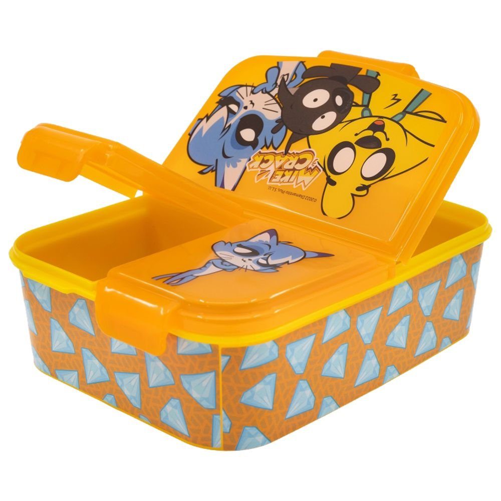 Stor Lunchbox Brotdose 3 getrennte Fächer Mikecrack Lunch to Go Vesper Dose