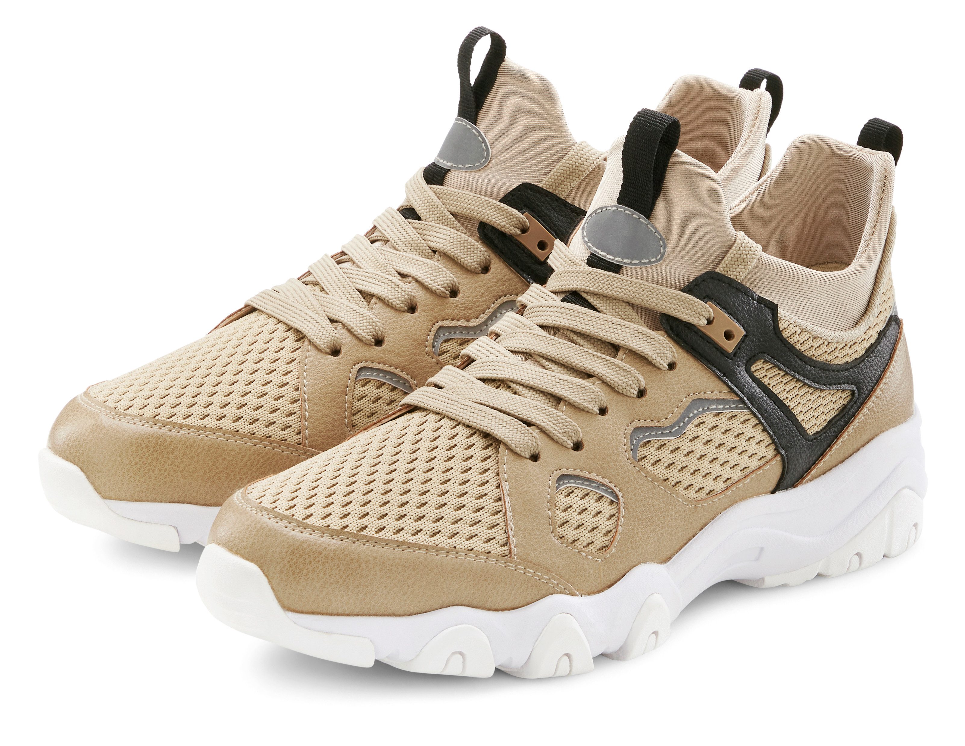 John Devin Schnürschuh Sneaker mit Mesh-Einsatz, günstig online kaufen