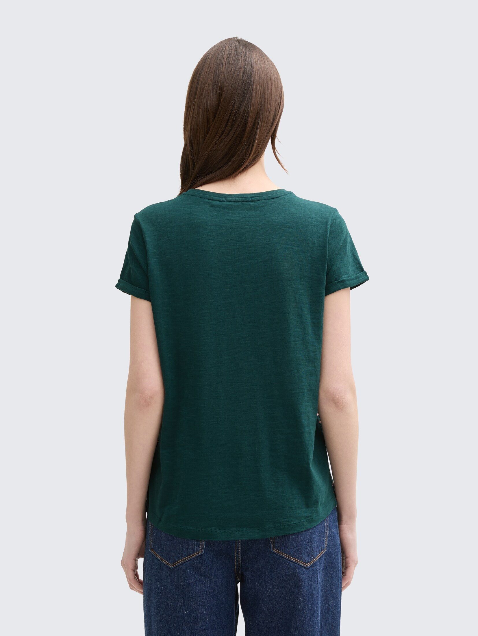 TOM TAILOR Denim T-Shirt T-Shirt T-Shirt mit Streifenmuster