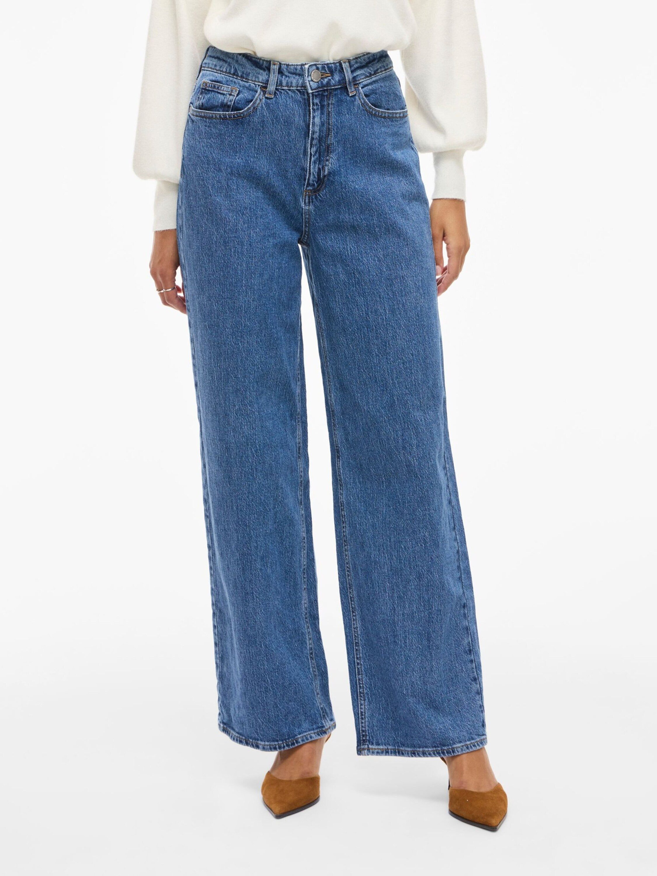 Vila Weite Jeans Freya (1-tlg) Plain/ohne Details – Bild 3 von 5