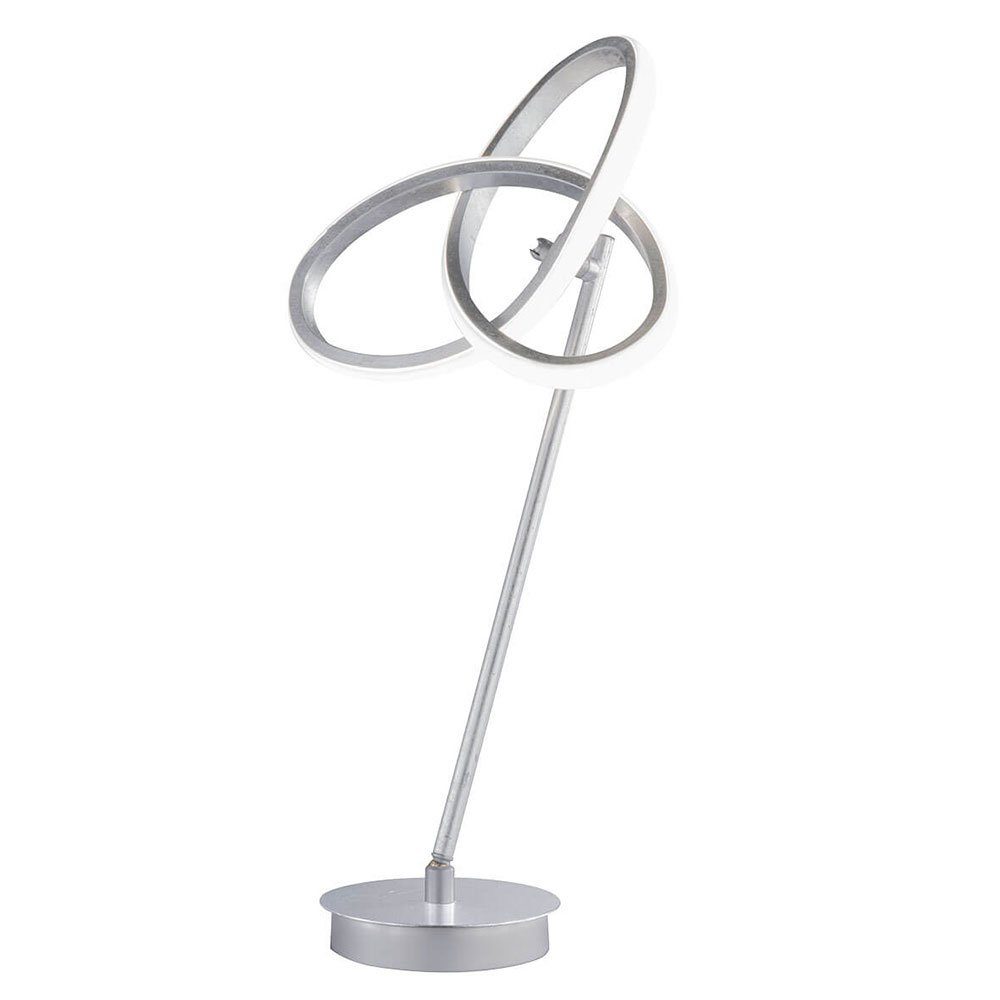Metall, fest Schreibtischlampe Tischlampe Tischleuchte Tischleuchte, LED-Leuchtmittel WOFI Warmweiß, verbaut, silber LED
