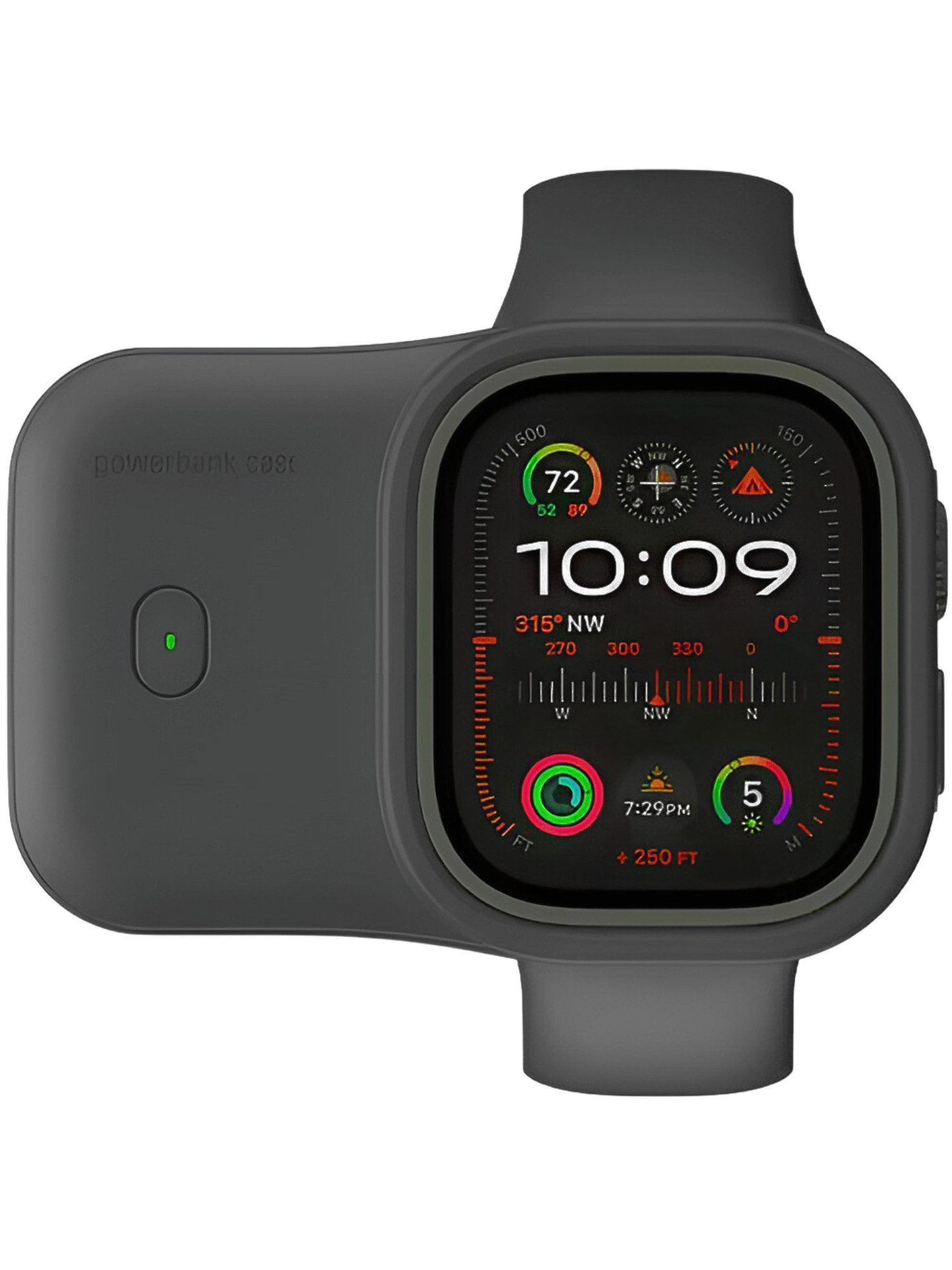 RUHE Powerbank für Apple Watch Smartwatch Powerbank Powerbank Externer Akku 1200 mAh (5V V), Klein, Induktives laden, Tragbar, Kabellos, Leicht, Magsafe