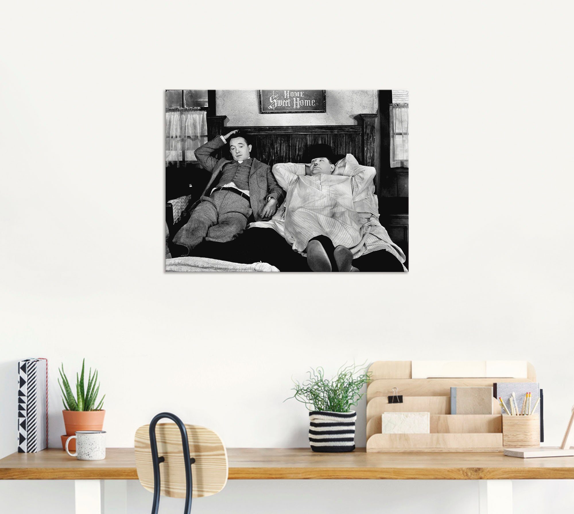 Artland Wandbild Dick und Doof I, Stars (1 St), als Alubild, Leinwandbild in verschied. Größen