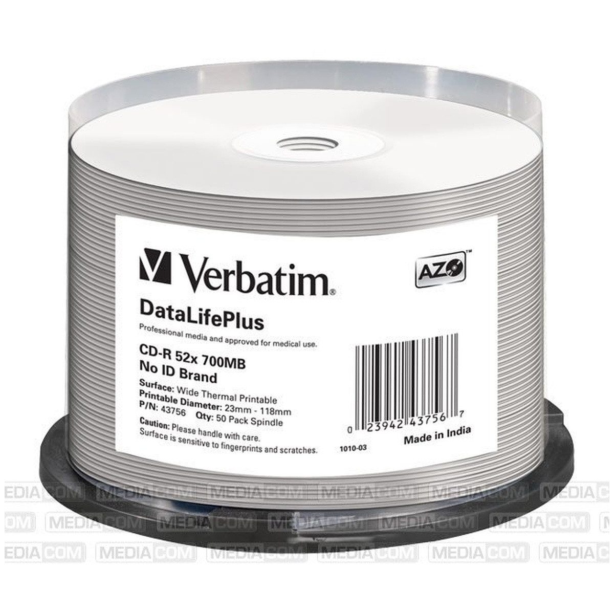 Verbatim CD-Rohling Verbatim CD-R 700MB 52x Cakebox 50er