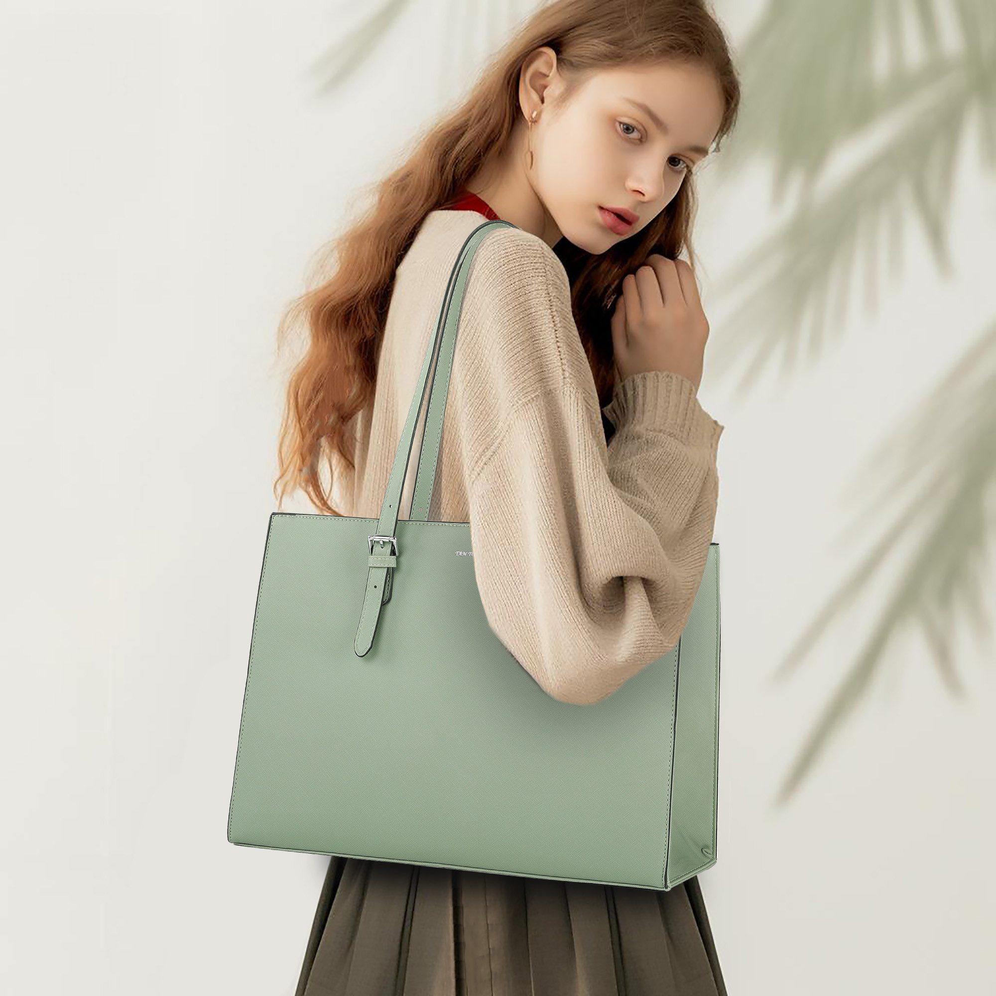 TAN.TOMI Aktentasche Große Business Handtasche Damen Leder Schultertasche A günstig online kaufen