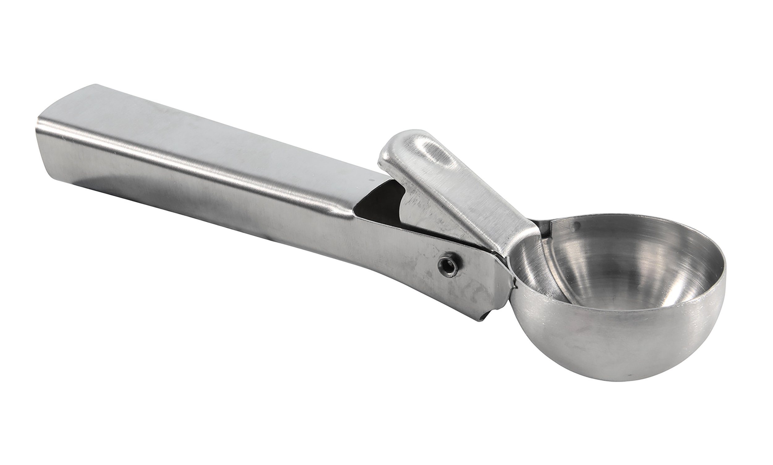 HIT Trading Eisportionierer EISPORTIONIERER mit Auslöser Edelstahl 18cm Eisschaufel Eislöffel 57, Eisschaber