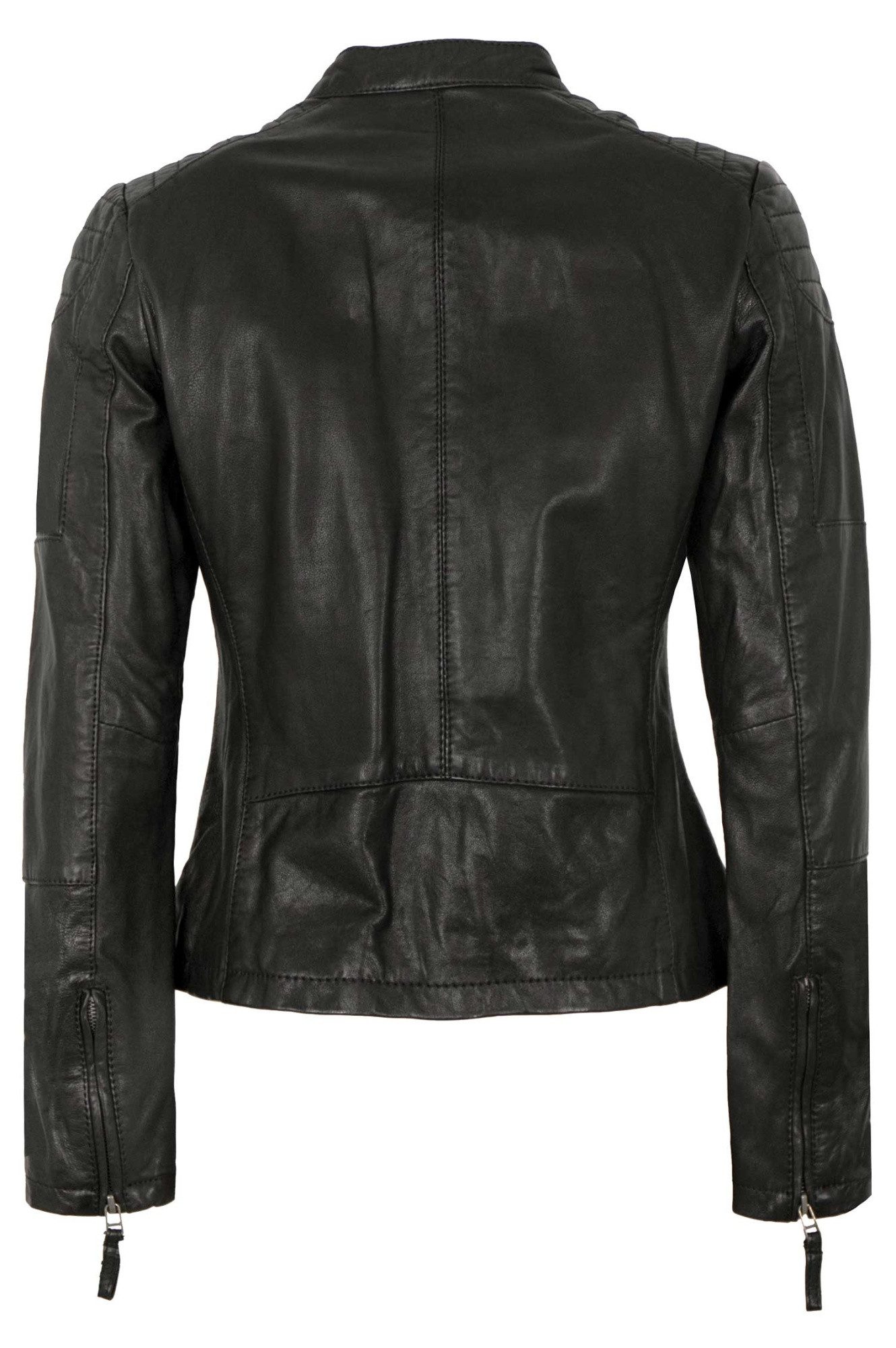 7eleven Lederjacke Nikita 7eleven - Damen Lederjacke Lammnappa schwarz