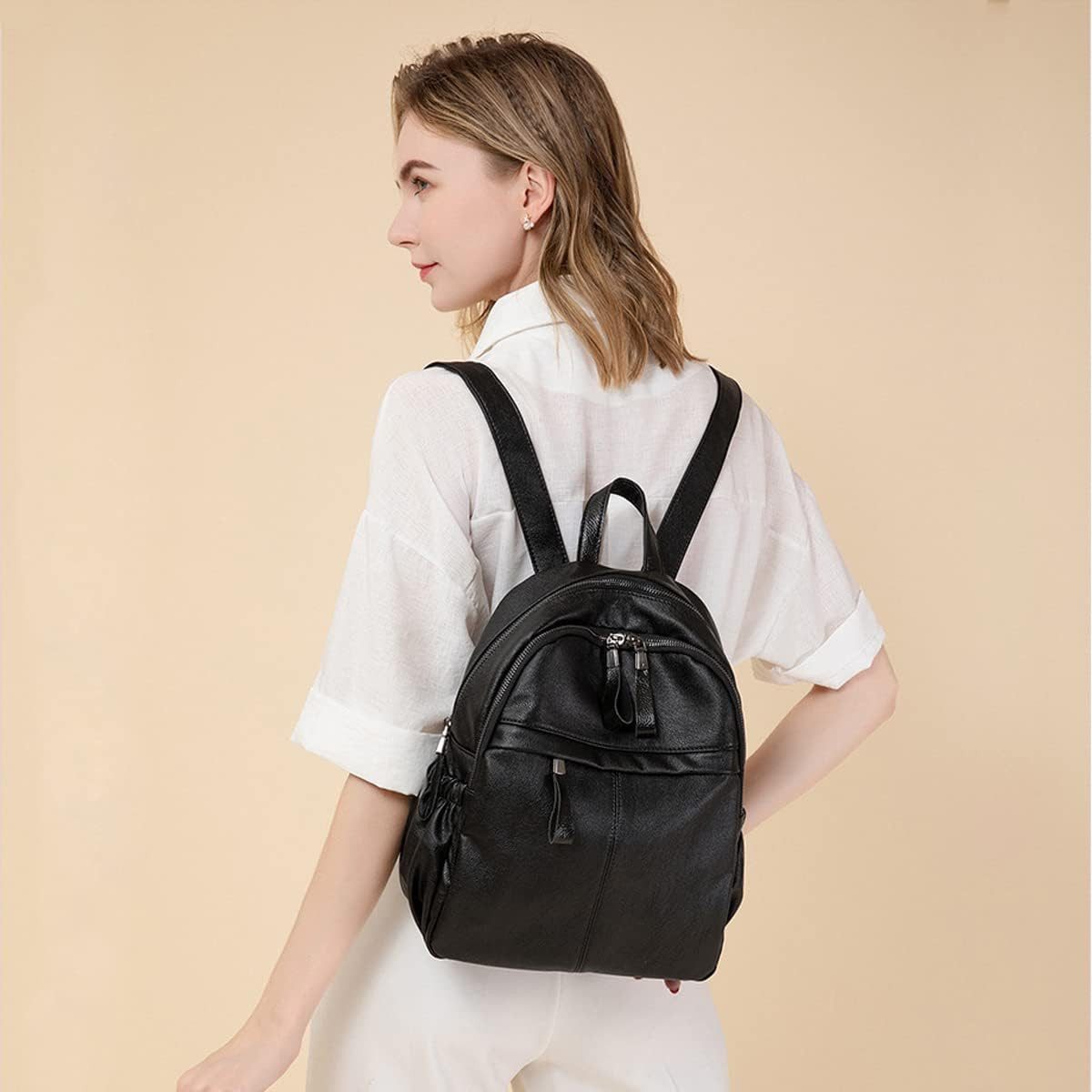 Coonoor Freizeitrucksack Daypack Damen leder Wasserdicht Rucksack Modische günstig online kaufen