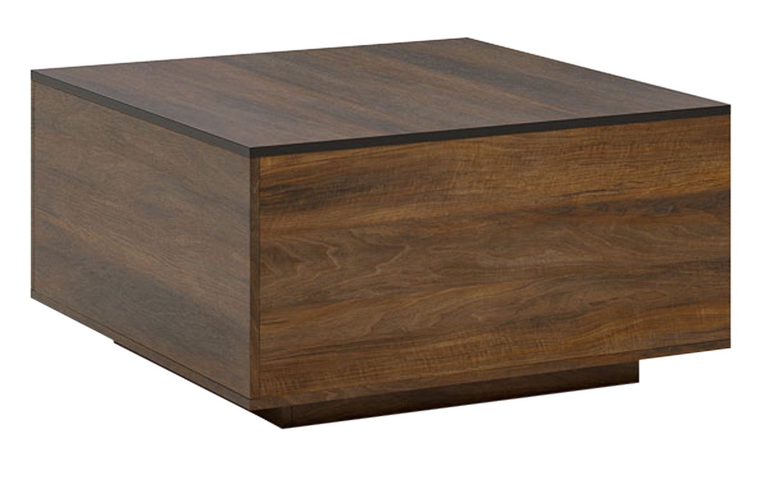 Feldmann-Wohnen Couchtisch Frida, 80x80cm shirin walnuss schwarz