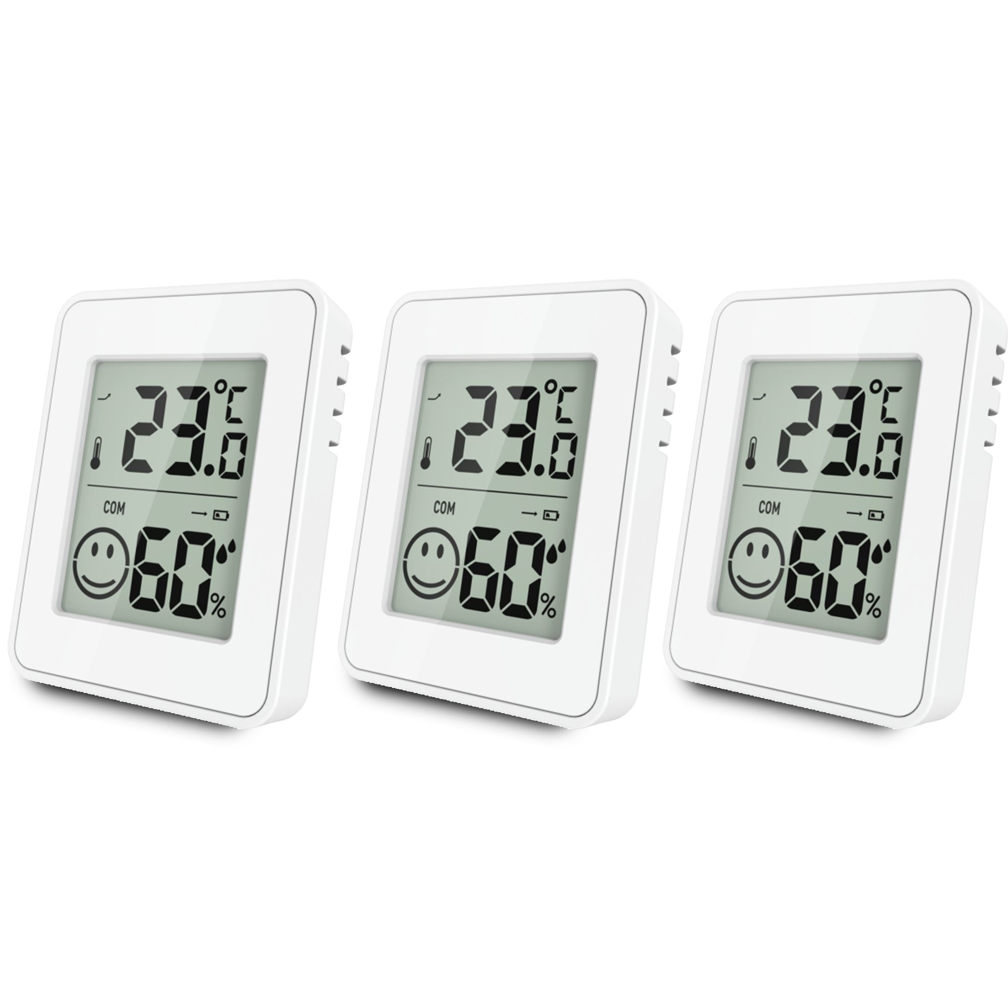 Miraval Klimamesser Digitales Thermometer Hygrometer, (Inklusive Akku), Messbereich 0–50 °C / 20–95 %