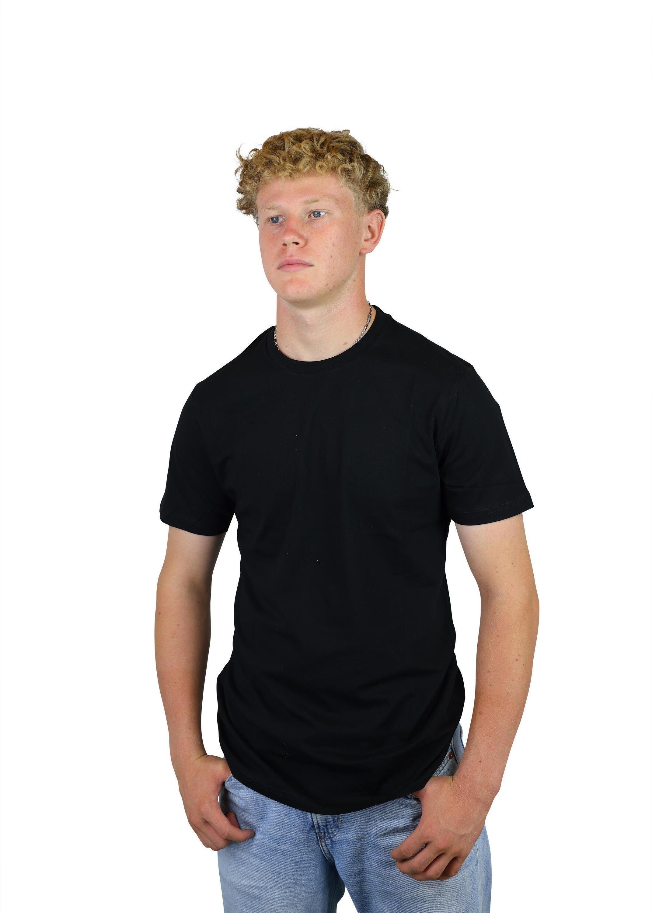 Black T-Shirt Lifestyle Baumwolle aus FuPer und für für Herren, Sport Karl