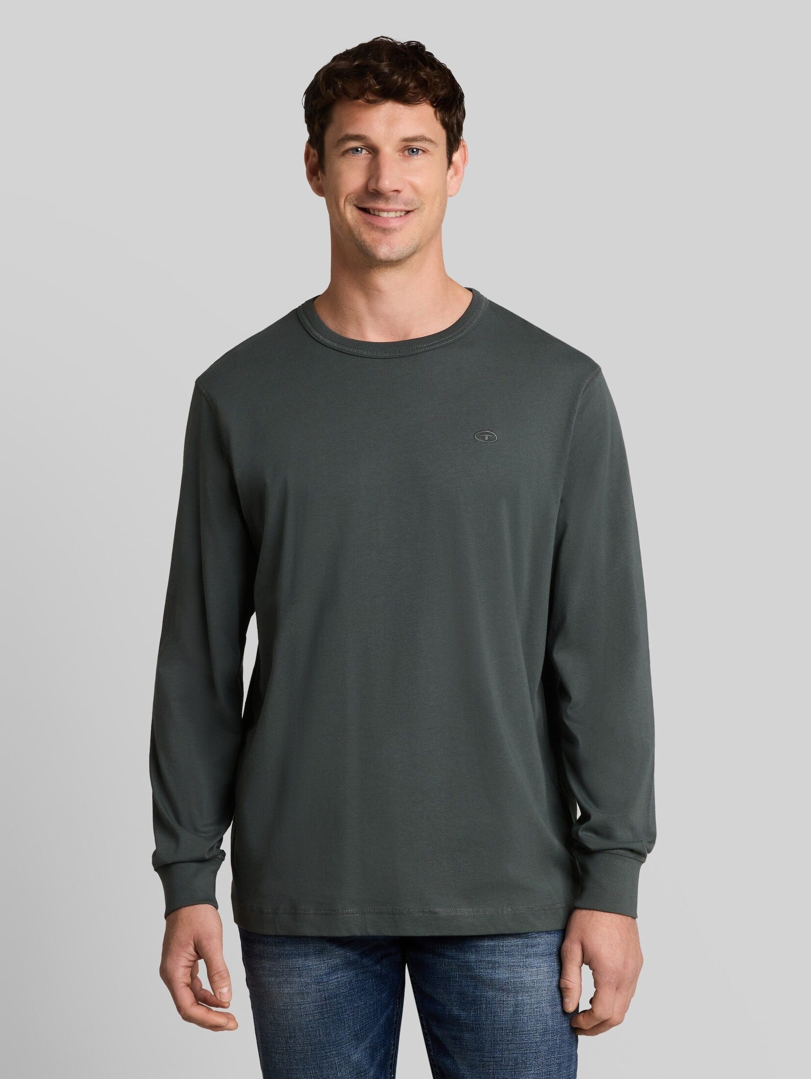 TOM TAILOR Langarmshirt T-Shirt (im Einserpack) Basic Langarmshirt aus Baumwolle