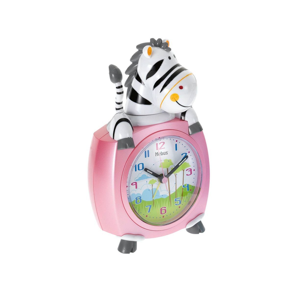 Mebus Digitaluhr 26637 Kinder-Quarzwecker Motiv Zebra farblich 26637 Kinder-Quarzwecker Motiv Zebra farblich