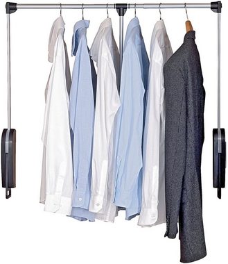 WENKO Kleiderstange, Garderobenlift, schwenkbar, für Schrankinnenmaße 87 bis 130 cm Breite