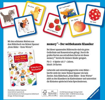Ravensburger Spiel, Kinderspiel Erste Bilder Erste Wörter memory®, FSC® - schützt Wald - weltweit; Made in Europe