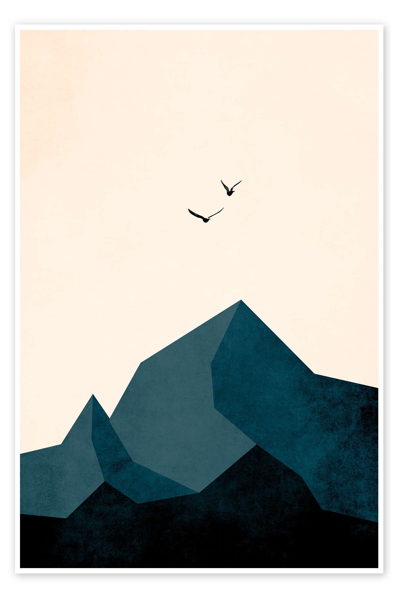 Posterlounge Wandbild Zugspitze II, KUBISTIKA, erhältlich als Poster, Leinwandbild, Wandsticker oder Acrylglasbild