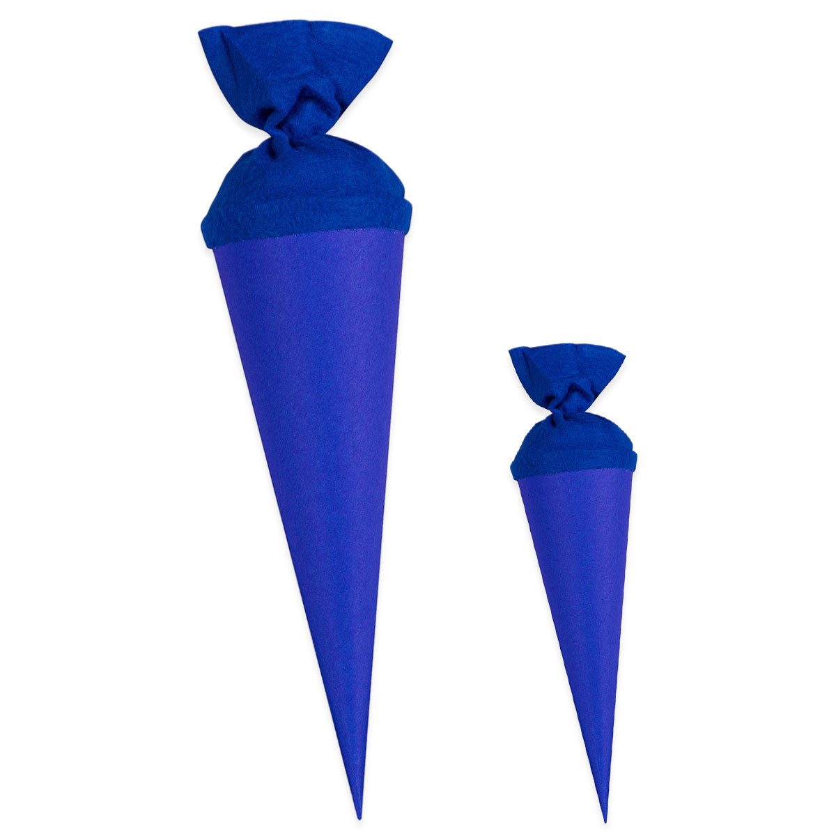itenga Schultüte itenga Bastelschultüte 70cm und Geschwister 35cm mit Filzverschluss BL