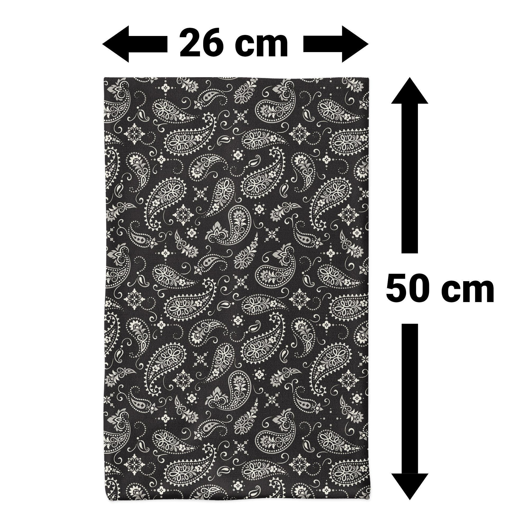 Maskworld Verkleidungsmaske Schlauchschal Bandana schwarz, Elastisches Halstuch für alle Gelegenheiten