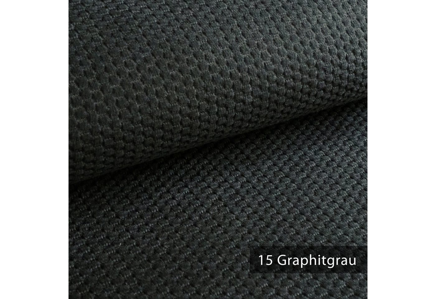 Thumbnail - novely® Stoff MAKAO Ultraweicher Polsterstoff Velours mit Wabenstruktur, Strapazierfähig, Kuschelweich, Meterware, 1lfm