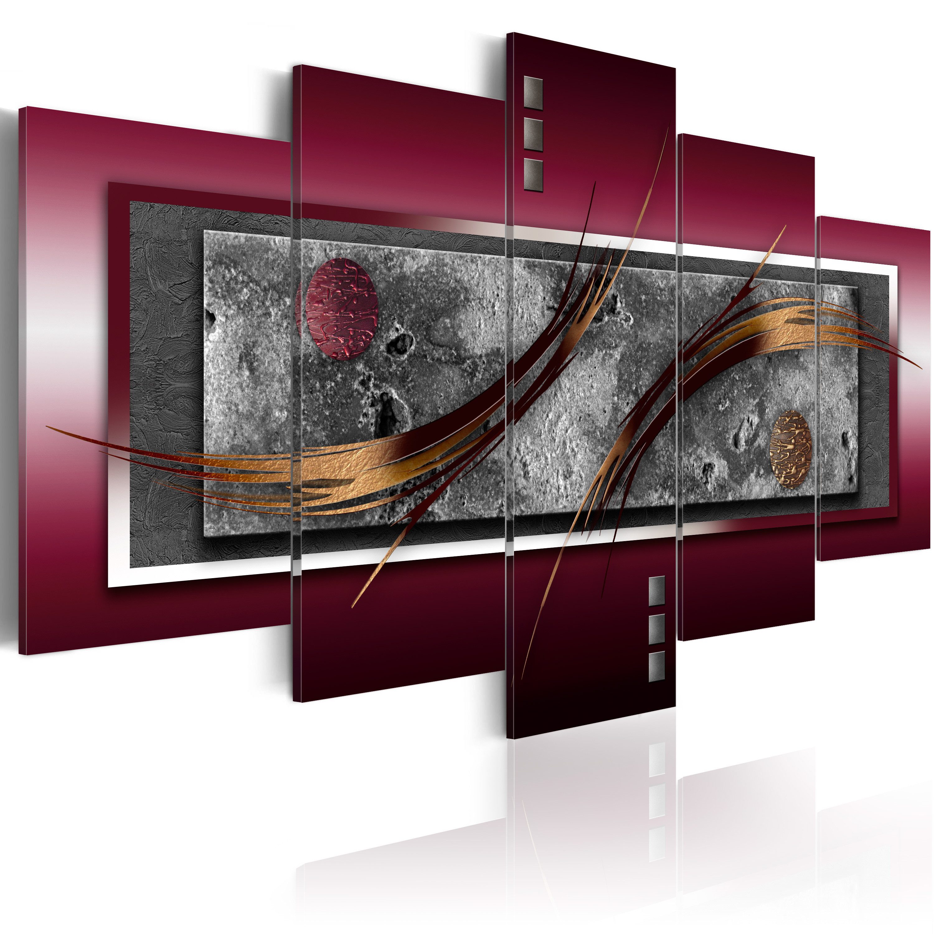 Artgeist Wandbild Burgunderrote Eleganz