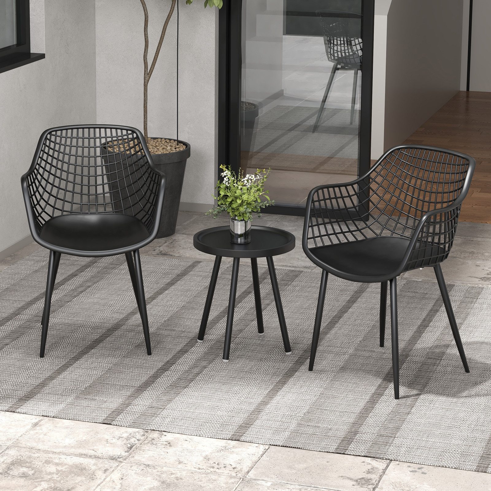 COSTWAY Balkonset, (3-tlg), Gartenmöbel Set mit günstig online kaufen