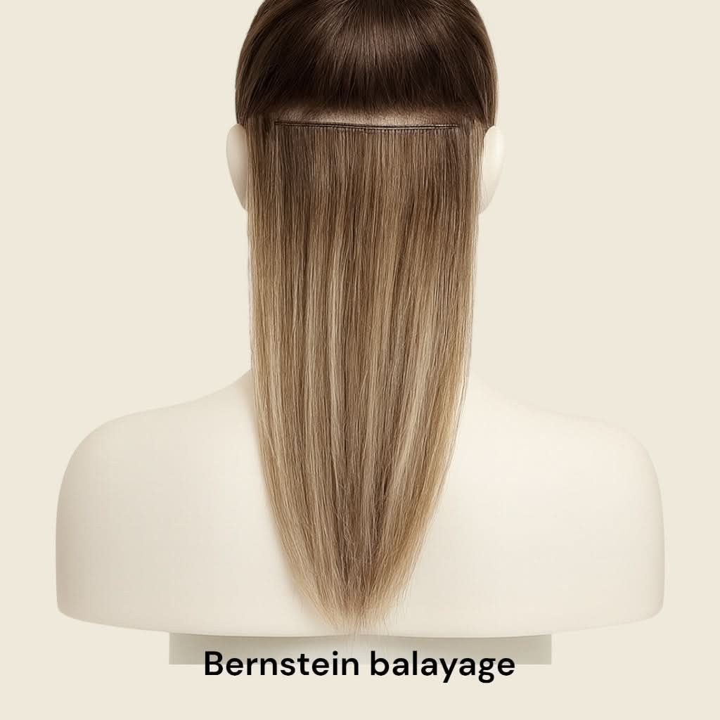 NOGI Echthaar-Extension NOGI Wave Piece, Echthaar Clip-In, mehr Schwung und Fülle für den Hinterkopf
