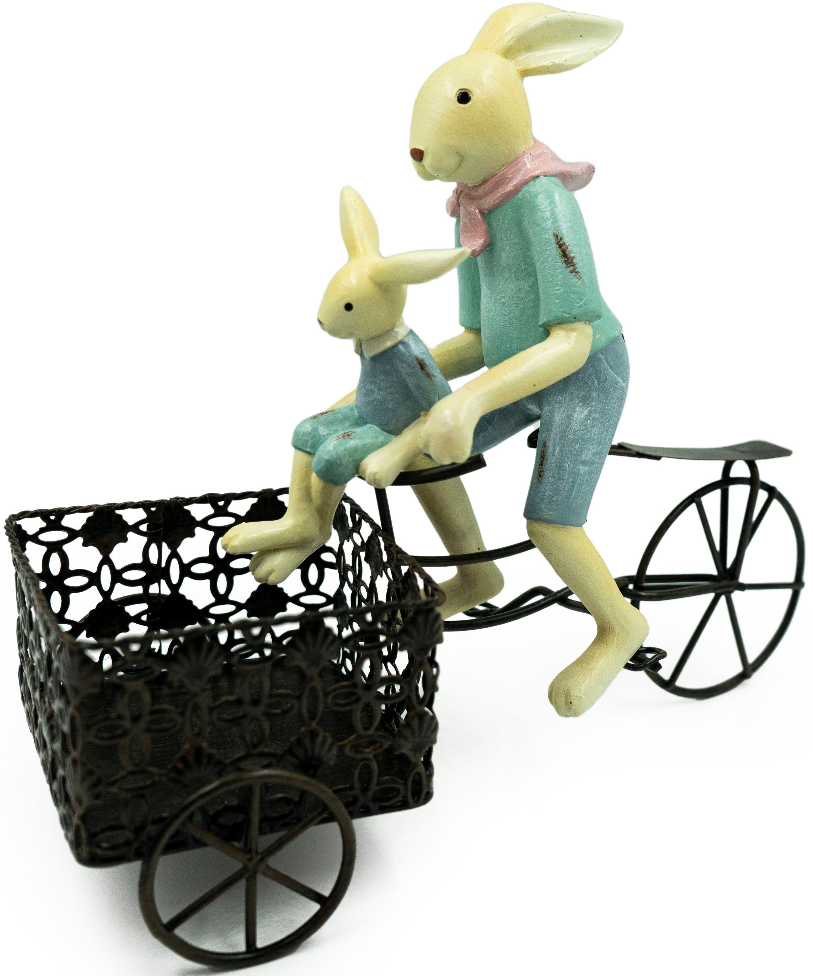 Osterhase LIVING St), Osterdekoration Ostern Hase NOOR Fahrrad auf (1