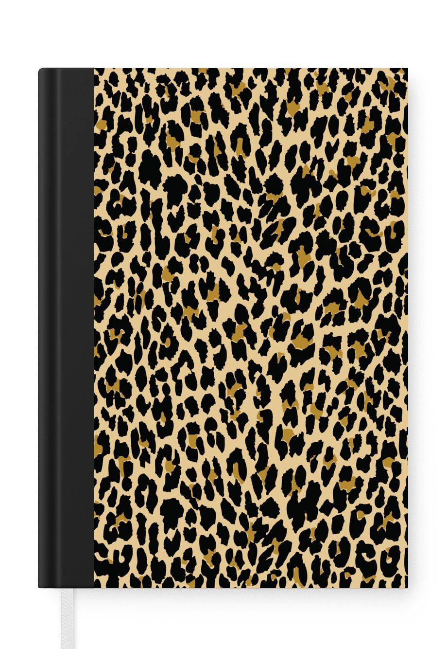 Leopard Seiten, - Journal, Tagebuch, Merkzettel, Schnittmuster, Haushaltsbuch Notizheft, MuchoWow A5, Mantel Notizbuch - 98