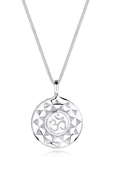 Elli Kette mit Anhänger Yoga Mantra Om Symbol Talisman 925 Silber