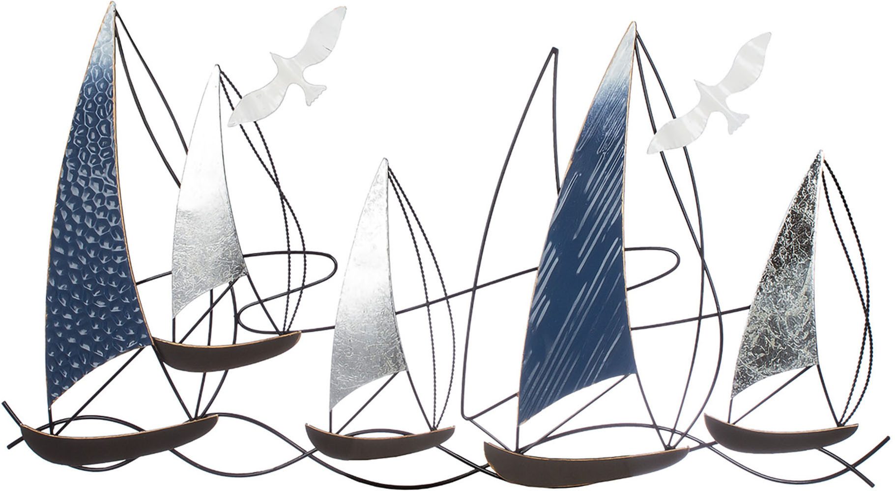 Casablanca by Gilde Leinwandbild Wandrelief Boot Regatta, Boote & Schiffe (1 St)