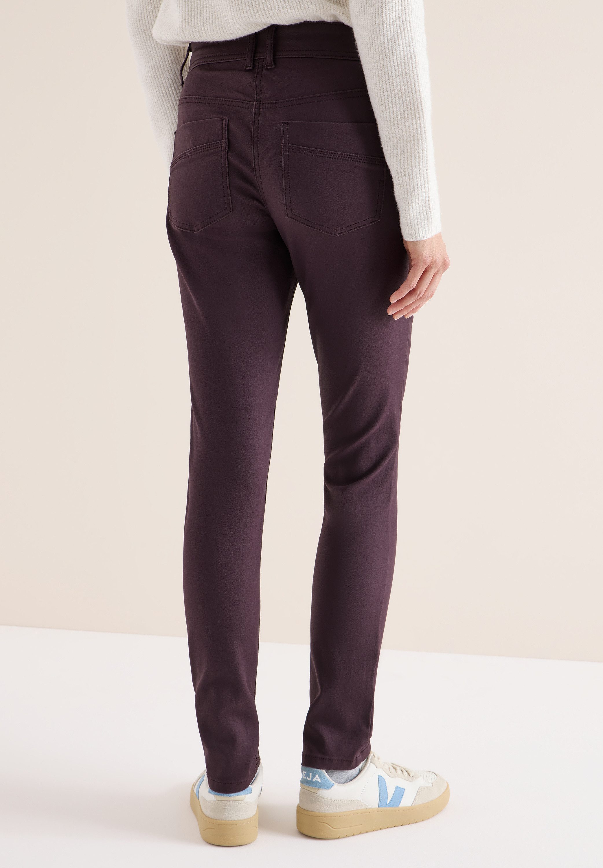 STREET ONE 5-Pocket-Hose mit leichtem Glanz günstig online kaufen