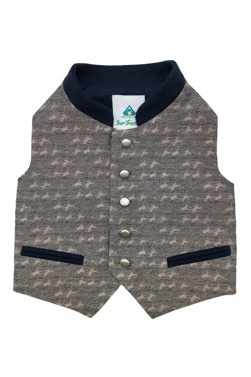 Isar-Trachten Trachtenjacke Kinderweste - TAYO - marine